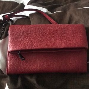 Red crossbody purse